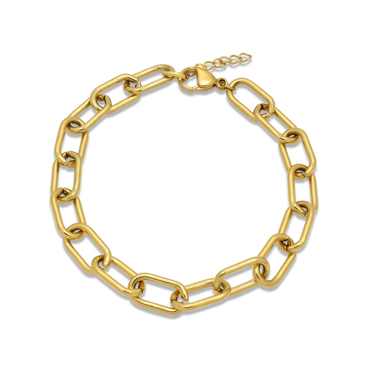 Romeo Gold Bracelet 7MM Βραχιόλι από ανοξείδωτο ατσάλι 316L